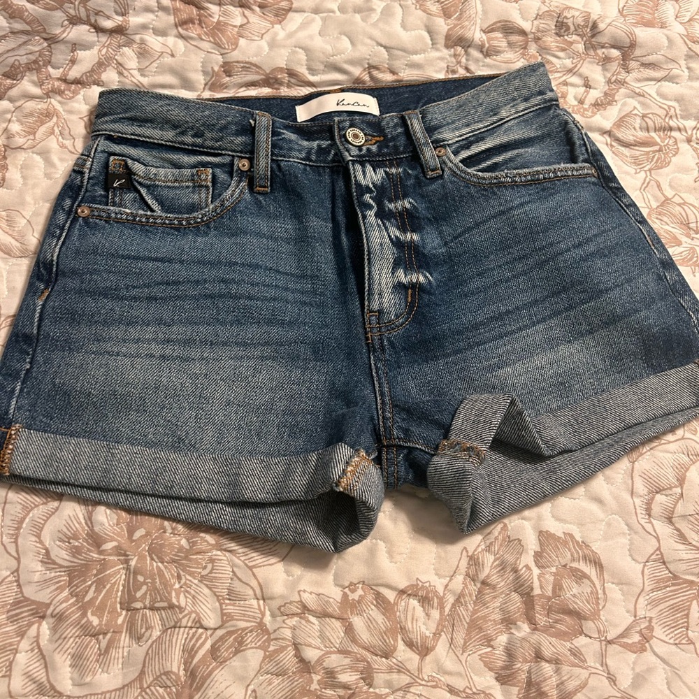 Kancan Women's Blue Denim Shorts